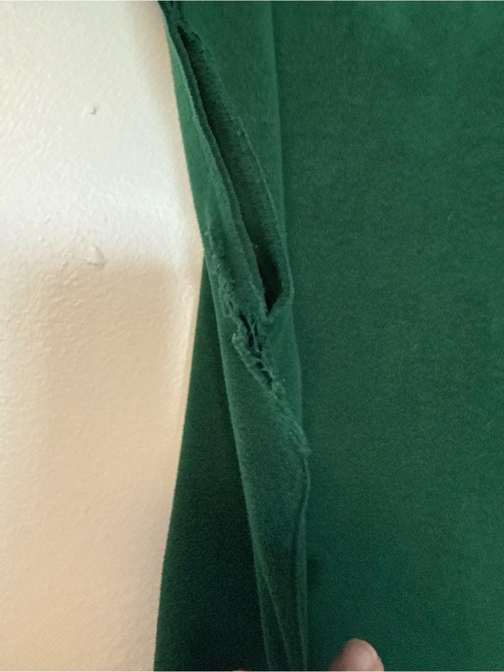 Vintage Forest Green Button-Front Shift Dress - Picture 5 of 14